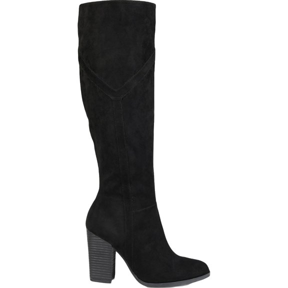 Journee Collection Womens Kyllie Extra Wide Calf Block Heel Knee-High Boots