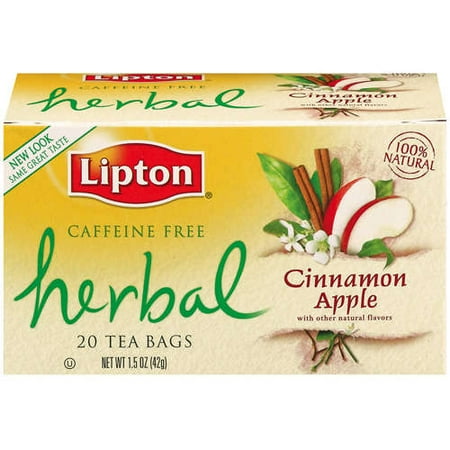 Lipton Herbal Cinnamon Apple Tea Bags, 20ct