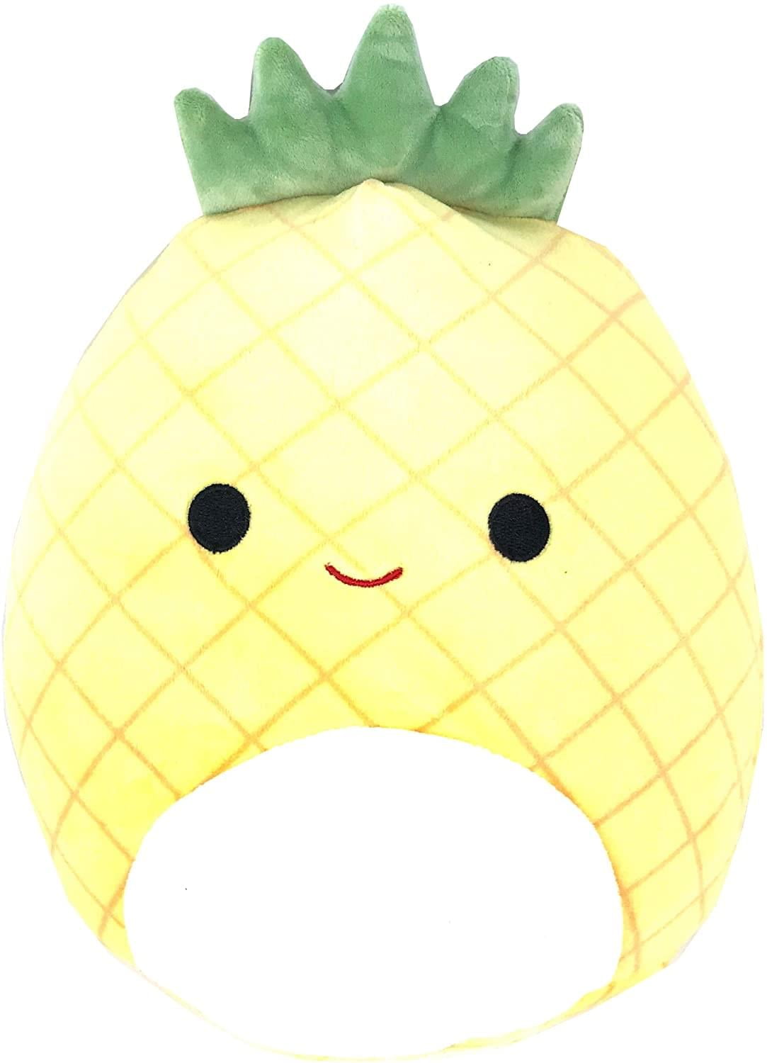 Giant Pineapple with Flower Plush Yellow Soft Extra Large 19 inches Soft Girl