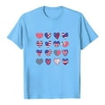 thumbnail image 5 of ORT Patriotic Shirts for Women 4th of July Gift Shirt USA Flag Stars Stripes Graphic Short Sleeve Casual Tops(Sky Blue,XXL), 5 of 5