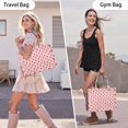 thumbnail image 6 of Large Capacity Tote Bag,Red Strawberry Plants Fruit Pink Pattern Handbag Fashion Luxury Tote Bag,15.7"x13"x 5.1" Inches,Laptop Compatible, 6 of 6