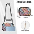 thumbnail image 4 of FORMRS Mini Crossbody Bag for Women Adjustable Shoulder Rope Travel Casual Phone Purse, Pink Shimmering Pattern, 4 of 7