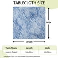 thumbnail image 2 of Square Tablecloth with Elastic Edge, Floral Botanical Vinyl Table Cover Waterproof Wipeable for Kitchen Dining Farmhouse Picnic Rustic Decor, 2 of 3