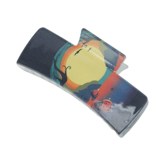 Unique Bargains 1 Pc Claw Clip Cute Halloween Halloween Night Design Hair Clip Colorful