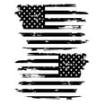 thumbnail image 2 of Distressed USA American Flag VINYL decal for Jeep doors, Truck and others. (SILVER), 2 of 4