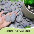 thumbnail image 2 of Piedras de jardín naturales CJGQ River Rocks, grises, de 2,5 a 5 cm, 7 libras, 2 of 7