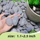 thumbnail image 2 of Piedras de jardín naturales CJGQ River Rocks, grises, de 2,5 a 5 cm, 7 libras, 2 of 7
