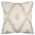 thumbnail image 2 of Ox Bay Petra 20" x 20" Beige/White Diamond Reversible Indoor/Outdoor Adult Decorative Throw Pillow, 2 of 4