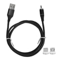 thumbnail image 1 of 3 en 1 cable de carga súper rápido magnético trenzado de nylon 5A para puertos IOS/Type C/Micro USB, 1 of 8