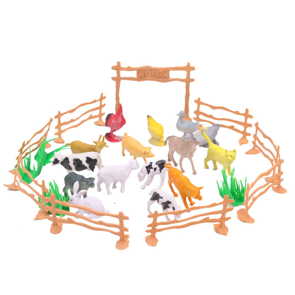 Animal toys 15PCS Realistic Farm Animals Figures Animals ZooFun Toys
