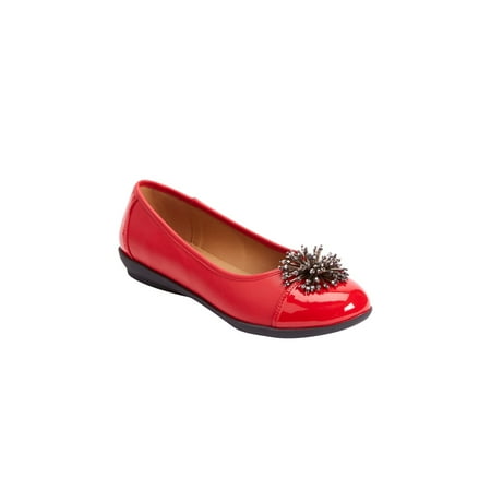

Comfortview Women s Wide Width The Jancis Flat Shoes