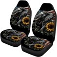 thumbnail image 5 of Pzuqiu Car Seat Cover Non Slip, Compatible with Sedan Seats SUV Seats, Car Decoration Full Set Fit for Truck Sedans Easy to Install, American Flag Elephant, 5 of 10