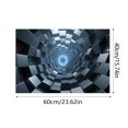 thumbnail image 3 of 23.62in x 15.74in 3D Optical Illusion Area Rug - 1 PC Visual Depth Effect Carpet for Entryway Living Room Bedroom, Non Washable Floor Mat, Fun Home Decor (A), 3 of 3