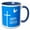 Blue/White, variant on 3drose, Happy Easter Text, White Cross, Dove and Blue Sky, 15oz Mug