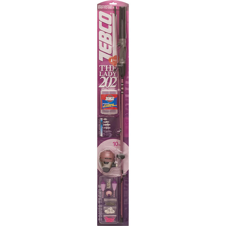 zebco pink fishing rod