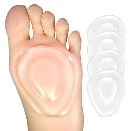 Foot Gloves Shoes - ZenToes Metatarsal Pads Ball of Foot Cushions Adhere to Shoes for Neuroma, Metatarsalgia Pain Relief 4 Pack
