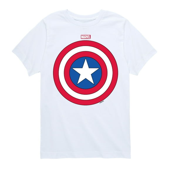 Marvel Captain America - Logo Shield - Toddler and Youth Short Sleeve Graphic T-shirt