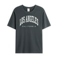 thumbnail image 4 of Krdevn Men's Graphic Tees Letter Print Summer Tops Vintage Short Sleeve Loose Casual T Shirts,4XL, 4 of 5