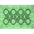thumbnail image 1 of Ahgly Company Indoor Rectangle Oriental Emerald Green Traditional Area Rugs, 2' x 5', 1 of 4