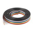 thumbnail image 1 of Unique Bargains 10ft 10 Way Rainbow Color Flat Ribbon Cable IDC Wire 1.27mm Pitch, 1 of 2