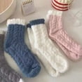 thumbnail image 2 of 6 pairs of warm fuzzy socks: Indoor Lounge Soft Cozy Ankle Fuzzy Socks for Women Cozy Fluffy Winter Slipper Warm Socks, 2 of 11