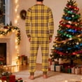 thumbnail image 4 of Birdeem Men's Christmas Pajama Set, Plaid Print Tops & Pants Homewear, Pajama Pants for Men, 4 of 7