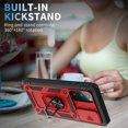 thumbnail image 3 of ShellTech Case for Galaxy S20 FE, Shockproof Impact Resistant with Slide Lens Protective Cover Case for Samsung Galaxy S20 FE/S20 FE 5G,Red/Black, 3 of 11