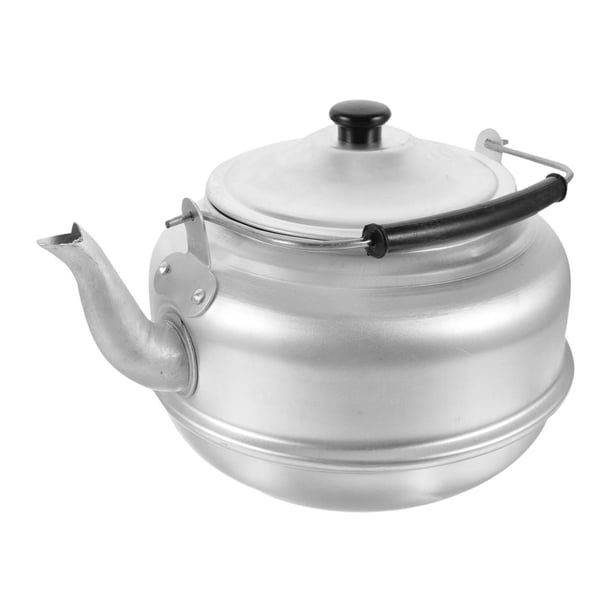 Tetera clásica de aluminio de 8 litros para cocina, tetera, estufa de gas, tetera para hotel, senderismo al libre, cocina.
