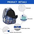 thumbnail image 4 of Paisley Print Gift Backpack - Spacious School Bookbag for College Students, Waterproof Laptop Backpack, Stylish Paisley Design for Women & Men, 4 of 6
