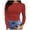 Red, variant on Oversized Long Sleeve Shirts For Women Loose Crew Neck Solid Color T Shirt Tunic Breathable Fall Winter Work Tee Pullover Outfits Black L