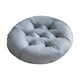thumbnail image 2 of Cojín redondo para silla, decorativo, de 16 pulgadas, cómodo y moderno, para dormitorio, jardín, oficina, cocina y hogar. Gris, 2 of 8