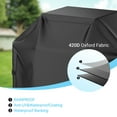 thumbnail image 6 of COSYUMI Grill Cover, Grill Covers for Outdoor Grill, 32 Inch BBQ Gas Grill Cover Waterproof, Anti-UV, Rip-Proof, Fade Resistant Material, Barbecue Cover with Hook-and-Loop Straps & Adjustable, Black, 6 of 12