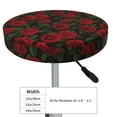 thumbnail image 4 of Fotbe Rose Stool Covers Round,Waterproof Round Bar Stool Covers Bar Chair Covers Washable Stool Cushion Slipcover for 12-14 Inch Chair-12 inch, 4 of 7