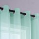 thumbnail image 3 of Cortinas KOUFALL de color verde menta con ojales transparentes, 213 x 132 cm, 2 paneles, 3 of 7