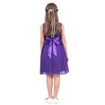 thumbnail image 4 of Jowowha Kids Flower Girl Dress Sleeveless V-Neck Wedding Bridesmaid Dresses Birthday Party Prom Ball Purple 10, 4 of 7