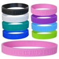 thumbnail image 3 of Pulsera de silicona con logotipo de impresión cóncava y convexa, pulsera de goma personalizada con grabado láser, pulsera deportiva luminosa de color sólido, 3 of 4