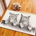 thumbnail image 2 of Two Cute Cats Rug, Area Rug, Home Decor Rug, Lovely Animals Rug, Cat Rug, Kitchen Rugs, Personalized Rugs, Animal Rug, Saloon Rug, Large Rug, 3.3'x6.5' - 100x200 cm, 2 of 8