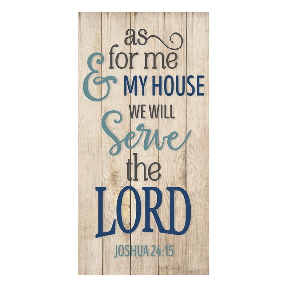 MRC Wood Products As for Me and My House We Will Serve The Lord Rustic Wall Sign 9x18