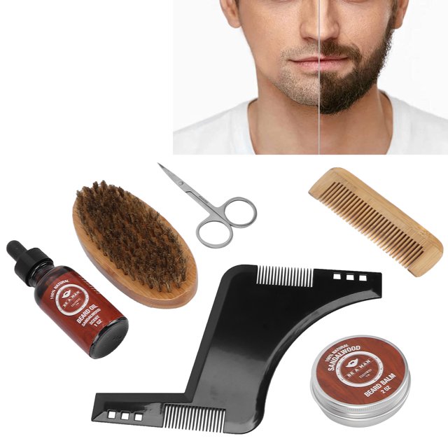 Kit De Cuidado De Barba, Kit De Cuidado De Barba 2.1 Oz Crema De Barba Para El Hogar Para Peluquería Para Hombres