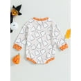 thumbnail image 4 of Wassery Baby Boys Girls Halloween Outfit 3 6 12 18 24 Months Infant Pumpkin Ghost Long Sleeve Romper Bodysuit My 1st Halloween Clothes 0-24M Newborn Autumn Winter Sweatshirts, 4 of 9