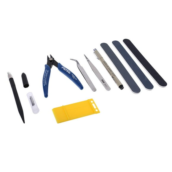 Esquirla Set of 7pcs Model Making Tools Kit Toy Tweezers Cut Pliers Polished Assembly Tools Replacement