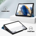thumbnail image 2 of KOMI Slim case pour Galaxy Tab A9+ A9 Plus (Modèle 2023: Sm-X210/x215/x216) Étui Intelligent en Cuir à Rabat 3 Volets Fonction Support étui Arrière Rigide en PC, 2 of 5