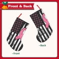 thumbnail image 2 of Sikiie Ribbon Breast Cancer Awareness Christmas Stockings,18 Inches Christmas Stockings Xmas Hanging Stockings for Family Christmas Decorations & Gifts, 2 of 7