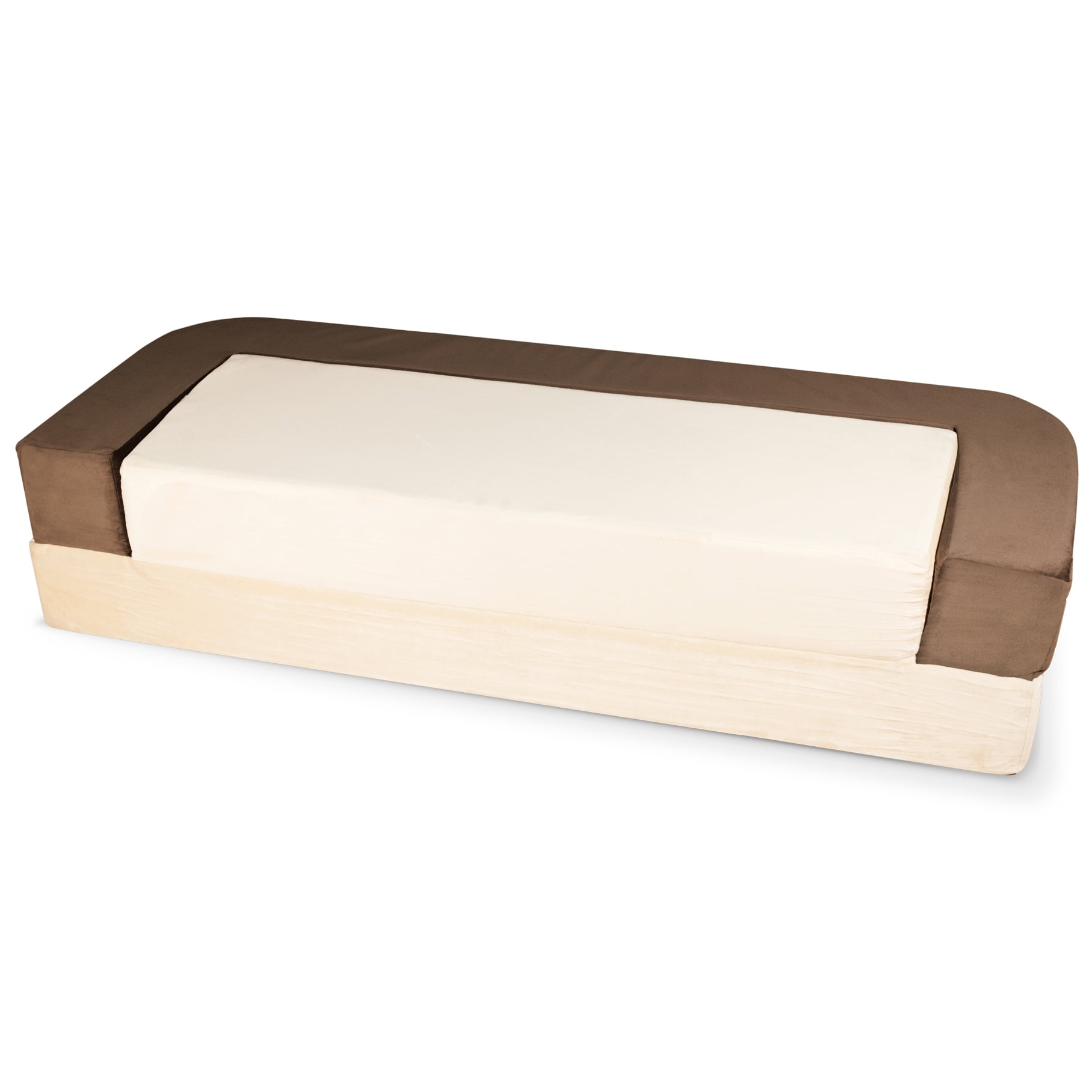 Precious Tails Orthopedic Foam Velvet Convertible Sofa Dog Bed