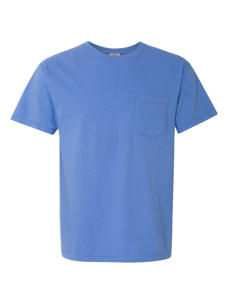 ★87MM★ Mmlg 19MG WASHED HFT BLUE Comfort Colors - Garment-Dyed Heavyweight Pocket T-Shirt