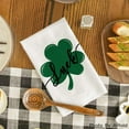 thumbnail image 2 of Green Clover Shamrock Lucky St. Patrick''s Day Dish Towels Kitchen Towels, 18x26 Inch Holiday Decoration Seasonal Hand Towels Set of 2, 2 of 6