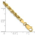 thumbnail image 5 of Leslie's 14K 3.5mm Diamond-Cut Rope Chain (Weight: 7.73 Grams, Length: 8 Inches), 5 of 5