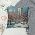 thumbnail image 2 of TIAOTIAOHOU USA City Detroit Cushion Cover Cities in Michigan States Throw Pillow Case Watercolor City Landscape Pillows Nursery Decor Modern Sofa Pillow Cover for Sofa, 2 of 5