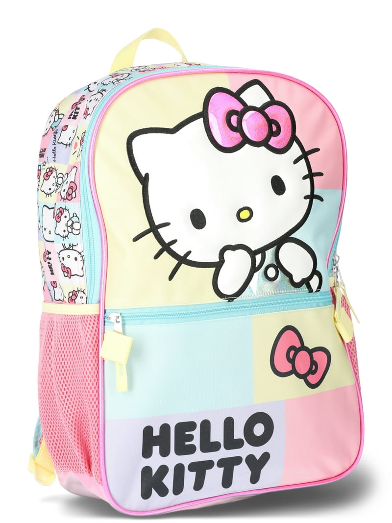Sanrio Hello Kitty Kids 17 inch Backpack and Lunch Bag, 2-Piece Set, Pink, Girl's