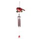 thumbnail image 1 of Campanas de viento de metal con forma de pájaro para exteriores, campana musical para jardín y patio. Tubos rojos, 1 of 6